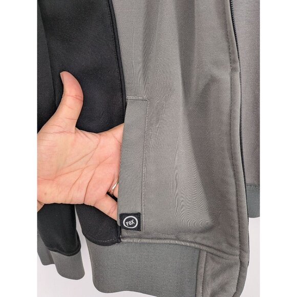 Fox Racing Full Zip Track Jacket Men Size L Moto Streetwear Tech Logo Grunge Y2K - Picture 10 of 11